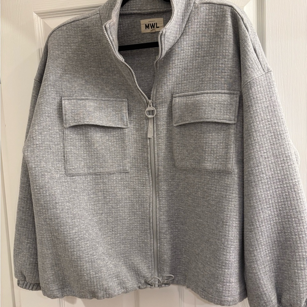 Madewell MWL Quilted Jacquard Zip-Up Jacket